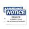Signmission Danger Stairwell Closed Use Alternative Entrance OSHA Notice Sign, Vinyl Decal, 5in x 3.5in, 2PK OS-2PACK-NS-D-35-L-10921 - alternate 1
